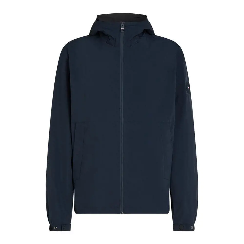 Tommy Hilfiger Logo Patch Desert Sky Hooded Jacket